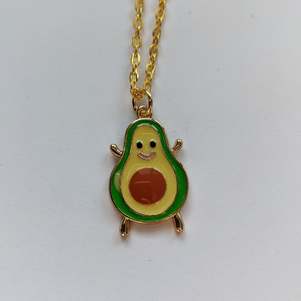 Brand new avocado charm necklace